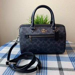 COACH ROWAN SATCHEL IN SIGNATURE CANVAS